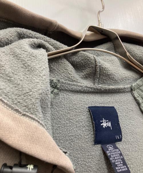 stussy（ステューシー）stussy (ステューシー) ジップパーカー グレー サイズ:Lの古着・服飾アイテム