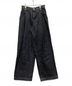 NEON SIGNネオンサイン）の古着「Wide denim slacks」｜グレー