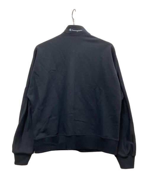 Champion REVERSE WEAVE（チャンピオン リバース ウィーブ）Champion REVERSE WEAVE (チャンピオン リバース ウィーブ) N.HOOLYWOOD (エヌ ハリウッド) ハーフジップスウェット ブラック サイズ:Sの古着・服飾アイテム