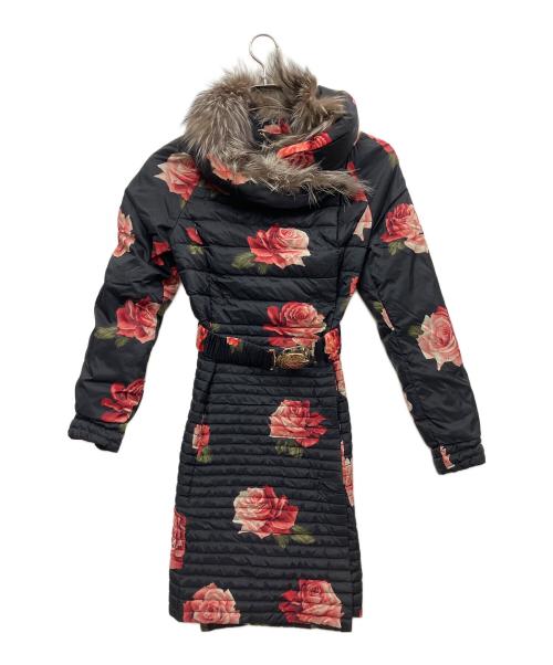 BLUMARINE（ブルマリン）BLUMARINE (ブルマリン) フォックスファー付ダウンコート ブラック サイズ:40の古着・服飾アイテム