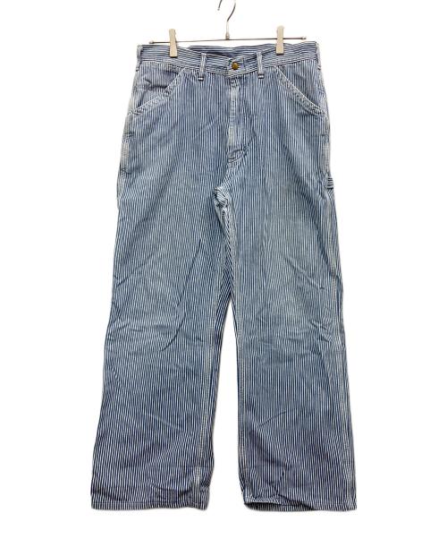 LEE（リー）LEE (リー) ヒッコリーパンツ ブルー×ホワイト サイズ:W34×L33の古着・服飾アイテム