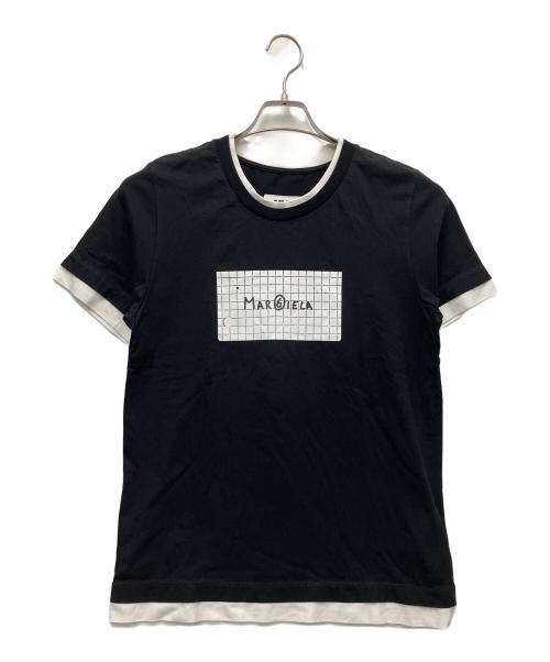 MM6 Maison Margiela（エムエムシックスメゾンマルジェラ）MM6 Maison Margiela (エムエムシックスメゾンマルジェラ) 半袖Tシャツ ブラック サイズ:XSの古着・服飾アイテム