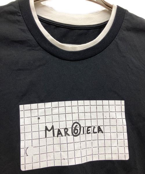 MM6 Maison Margiela（エムエムシックスメゾンマルジェラ）MM6 Maison Margiela (エムエムシックスメゾンマルジェラ) 半袖Tシャツ ブラック サイズ:XSの古着・服飾アイテム