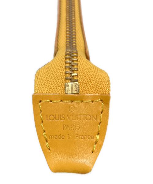 LOUIS VUITTON（ルイ ヴィトン）LOUIS VUITTON (ルイ ヴィトン) アクセサリーポーチ ポシェット・アクセソワール イエローの古着・服飾アイテム