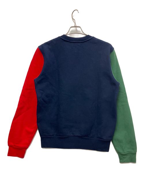 LACOSTE（ラコステ）LACOSTE (ラコステ) スリーブ配色クルーネックスウェット ネイビー サイズ:Sの古着・服飾アイテム