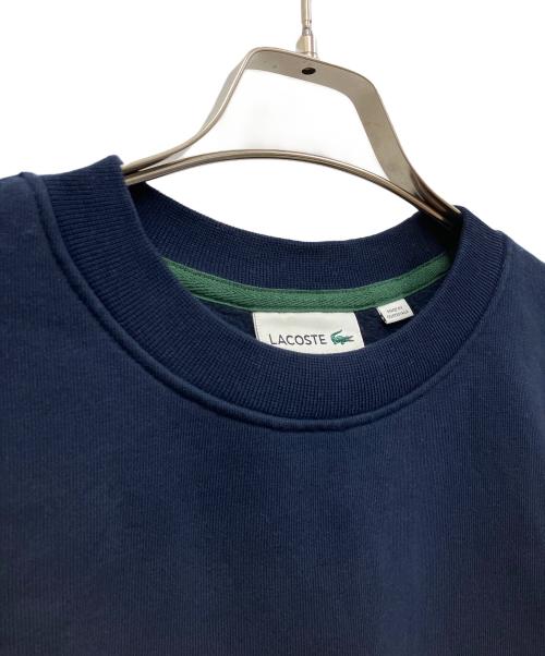 LACOSTE（ラコステ）LACOSTE (ラコステ) スリーブ配色クルーネックスウェット ネイビー サイズ:Sの古着・服飾アイテム