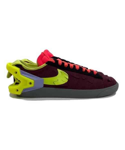 NIKE（ナイキ）NIKE (ナイキ) ACRONYM (アクロニウム) スウェードスニーカー ボルドー×イエロー サイズ:25の古着・服飾アイテム