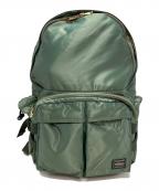 PORTERポーター）の古着「DAYPACK(L)」｜カーキ×オレンジ