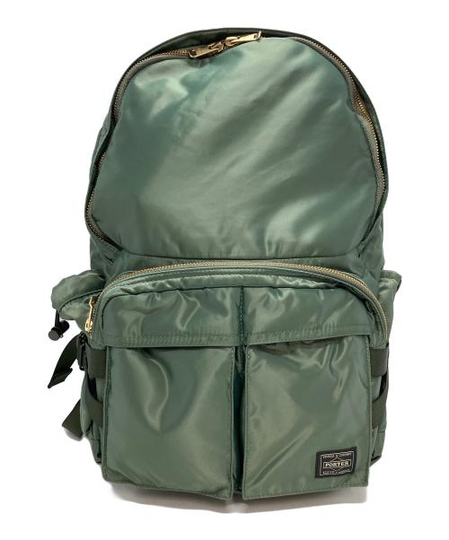 PORTER（ポーター）PORTER (ポーター) DAYPACK(L) カーキ×オレンジの古着・服飾アイテム