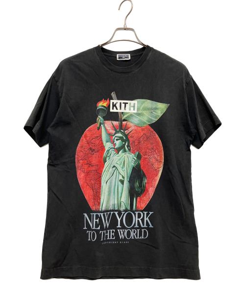 KITH（キス）KITH (キス) WORLDWIDE VINTAGE TEE ブラック サイズ:XSの古着・服飾アイテム
