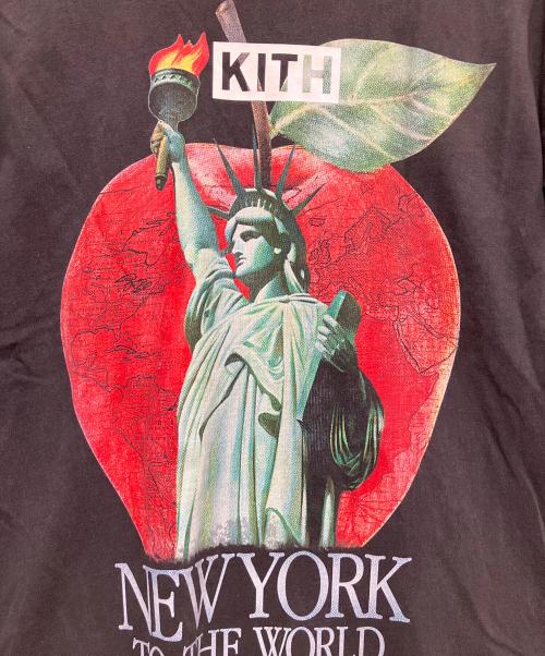 KITH（キス）KITH (キス) WORLDWIDE VINTAGE TEE ブラック サイズ:XSの古着・服飾アイテム