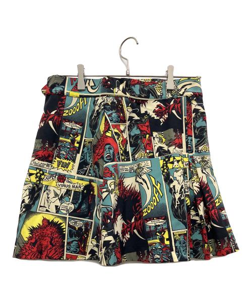 Jean Paul GAULTIER（ジャンポールゴルチェ）Jean Paul GAULTIER (ジャンポールゴルチェ) プリーツスカート アイボリー×ブラック サイズ:Mの古着・服飾アイテム