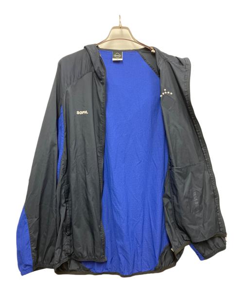 F.C.R.B.（エフシーレアルブリストル）F.C.R.B. (エフシーレアルブリストル) ULTRA LIGHT WEIGHT TRAINING JACKET ネイビー×ブルー サイズ:XLの古着・服飾アイテム