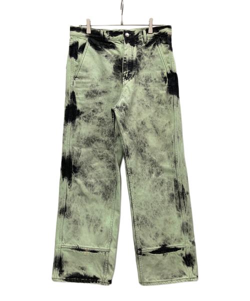 OAMC（オーエーエムシー）OAMC (オーエーエムシー) FALESIA SHIRT&Sentinel Trouser Celadon(ファレシアシャツ&センチネルトラウザーセラドンセットアップ) ライトグリーン・ブラック サイズ:Mの古着・服飾アイテム
