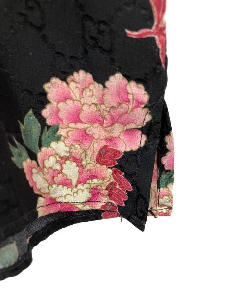 GUCCI（グッチ）GUCCI (グッチ) 半袖シャツ ブラック×ピンク サイズ:46の古着・服飾アイテム