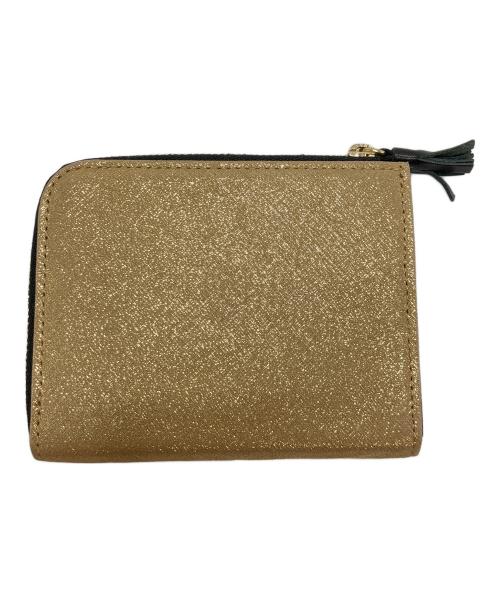pomtata（ポンタタ）POMTATA (ポンタタ) L-ZIP SHORT WALLET MINI ゴールドカラー色の古着・服飾アイテム