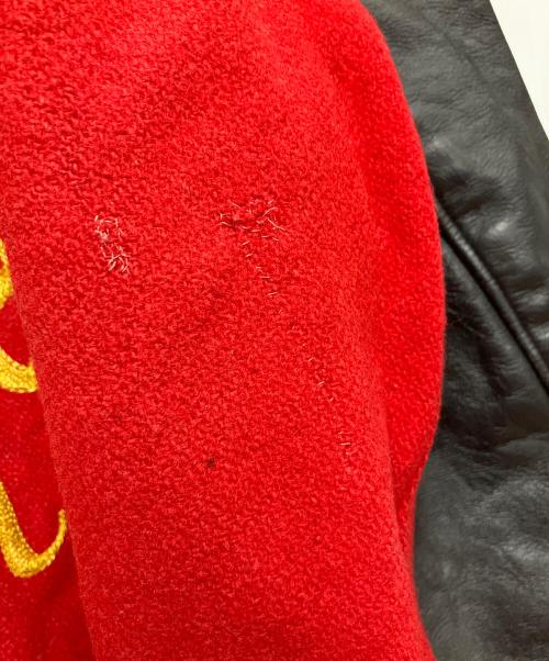 skookum（スクーカム）skookum (スクーカム) スタジャン レッド×ブラック サイズ:46の古着・服飾アイテム