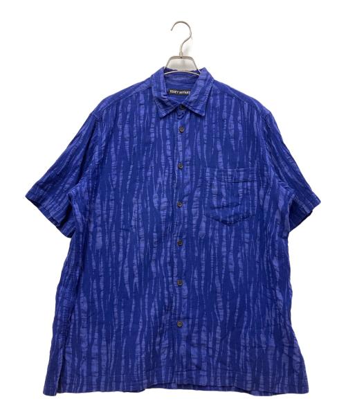 ISSEY MIYAKE（イッセイミヤケ）ISSEY MIYAKE (イッセイミヤケ) 半袖シャツ ブルー サイズ:Lの古着・服飾アイテム