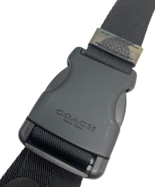 COACH（コーチ）COACH (コーチ) リーグベルトバッグ ウィズカモプリント カーキ・ブラックの古着・服飾アイテム