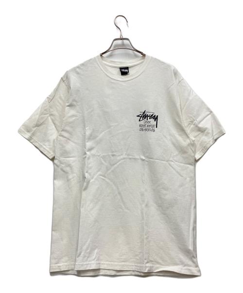 stussy（ステューシー）stussy (ステューシー) DOVER STREET MARKET (ドーバー ストリート マーケット) 半袖カットソー ホワイト サイズ:Lの古着・服飾アイテム