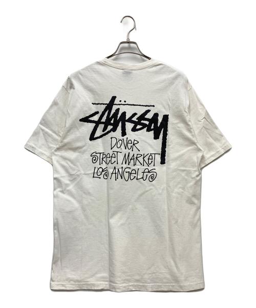 stussy（ステューシー）stussy (ステューシー) DOVER STREET MARKET (ドーバー ストリート マーケット) 半袖カットソー ホワイト サイズ:Lの古着・服飾アイテム