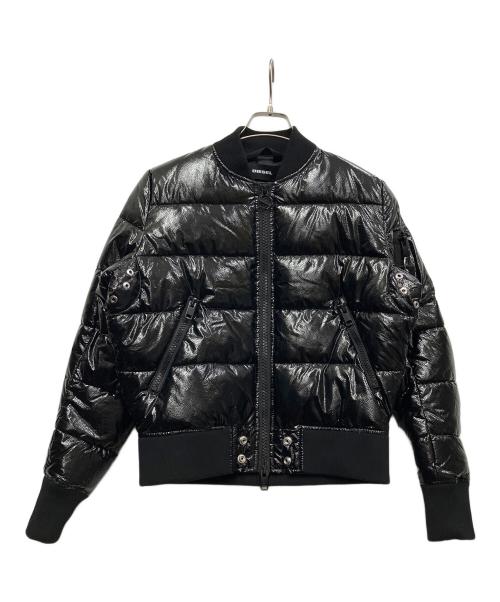 DIESEL（ディーゼル）DIESEL (ディーゼル) 中綿ボンバージャケット ブラック サイズ:XXSの古着・服飾アイテム