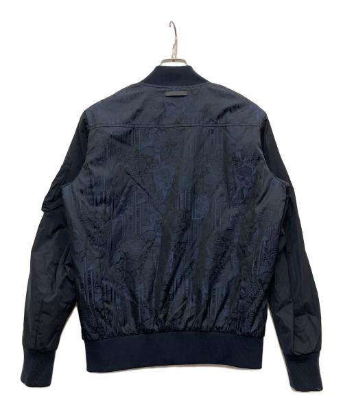 DIESEL Black Gold（ディーゼル ブラック ゴールド）DIESEL BLACK GOLD (ディーゼル ブラック ゴールド) MA-1ジャケット ネイビー サイズ:44の古着・服飾アイテム