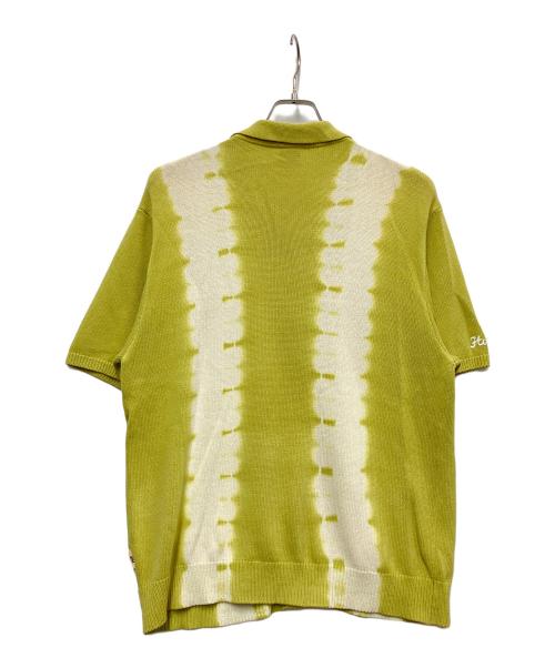 HUF（ハフ）HUF (ハフ) BLEACH DYED KNIT POLO モスグリーン サイズ:Mの古着・服飾アイテム
