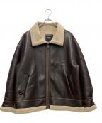 BEAMS HEARTビームスハート）の古着「フェイクムートン ブルゾン」｜ブラウン