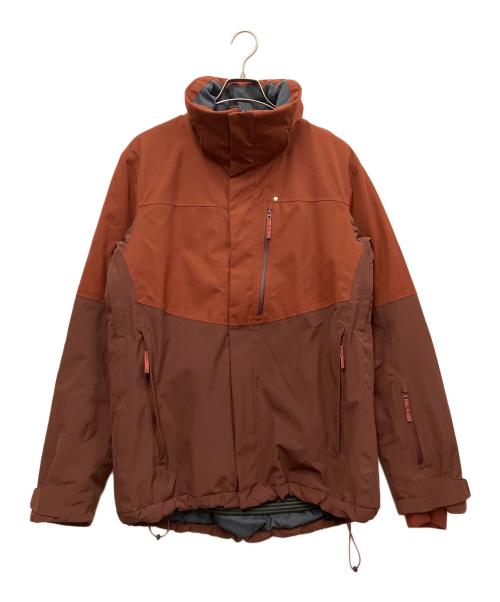 SALOMON（サロモン）SALOMON (サロモン) マウンテンパーカー オレンジ×エンジ サイズ:Lの古着・服飾アイテム