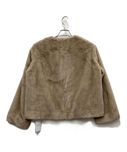 SLOBE IENA（スローブ イエナ）SLOBE IENA (スローブ イエナ) フェイクファージャケット ベージュ サイズ:FREEの古着・服飾アイテム