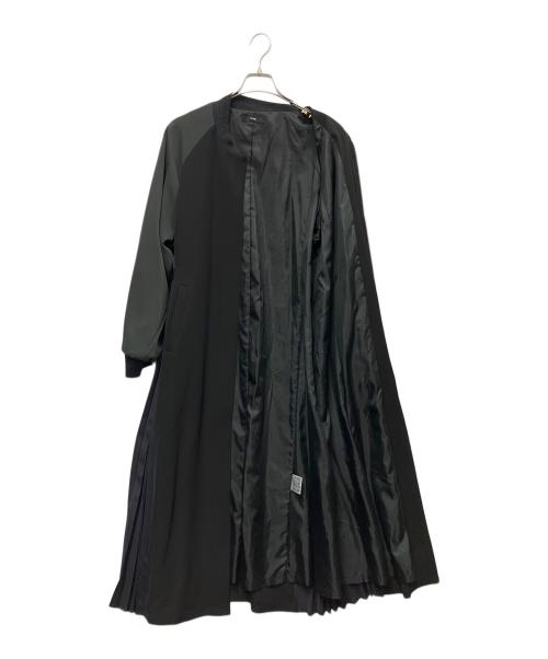 OSMOSIS loaf（オズモーシスロフ）OSMOSIS loaf (オズモーシスロフ) コート グレー×ブラック サイズ:FREEの古着・服飾アイテム