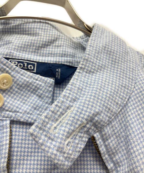 POLO RALPH LAUREN（ポロ・ラルフローレン）POLO RALPH LAUREN (ポロ・ラルフローレン) ハリントンジャケット スカイブルー サイズ:Lの古着・服飾アイテム