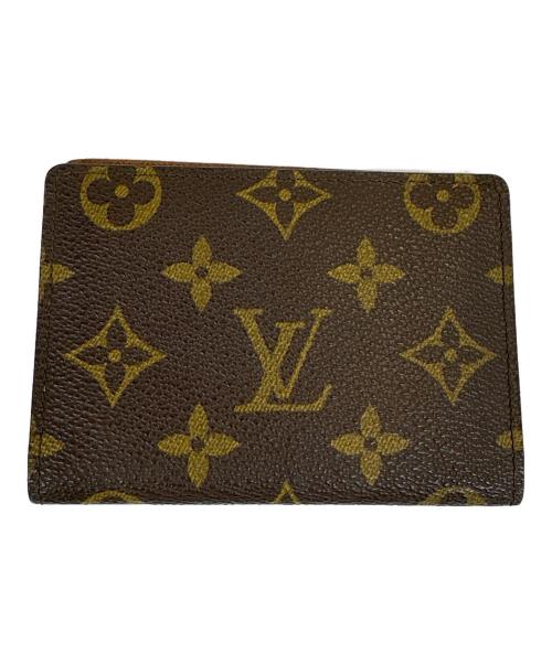 LOUIS VUITTON（ルイ ヴィトン）LOUIS VUITTON (ルイ ヴィトン) ポルト 2カルト ヴェルティカル パスケース ブラウンの古着・服飾アイテム