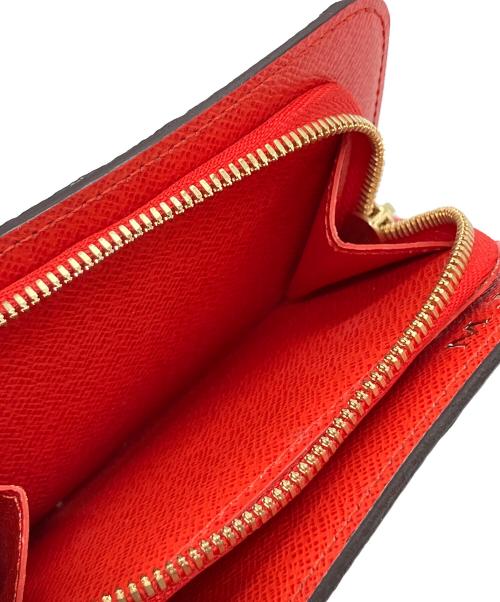 LOUIS VUITTON（ルイ ヴィトン）LOUIS VUITTON (ルイ ヴィトン) 2つ折り財布 ブラウン×レッドの古着・服飾アイテム