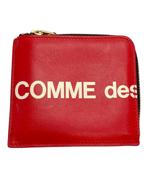 COMME des GARCONS（コムデギャルソン）COMME des GARCONS (コムデギャルソン) HUGE LOGO ジップコインケース レッドの古着・服飾アイテム