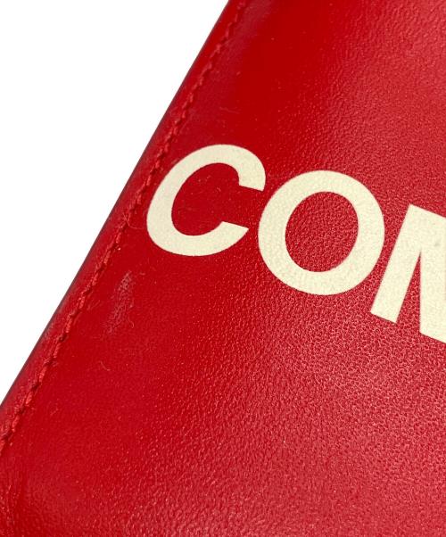 COMME des GARCONS（コムデギャルソン）COMME des GARCONS (コムデギャルソン) HUGE LOGO ジップコインケース レッドの古着・服飾アイテム