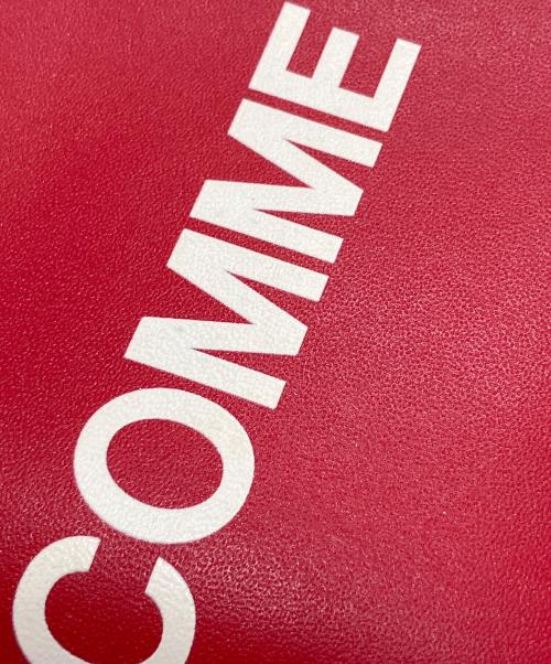 COMME des GARCONS（コムデギャルソン）COMME des GARCONS (コムデギャルソン) HUGE LOGO ジップコインケース レッドの古着・服飾アイテム