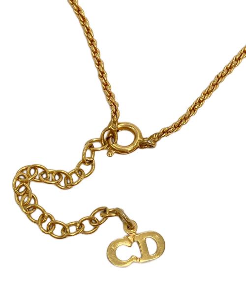 Christian Dior（クリスチャン ディオール）Christian Dior (クリスチャン ディオール) CDロゴネックレス ゴールドカラーの古着・服飾アイテム