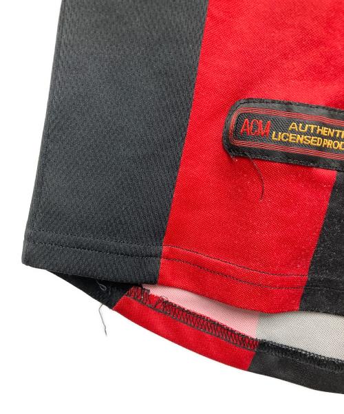 ACミラン（エーシーミラン）ACミラン (エーシーミラン) サッカーユニフォーム レッド×ブラック サイズ:XLの古着・服飾アイテム