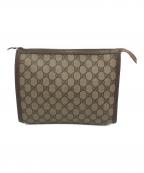 GUCCI×OLD GUCCIグッチ×グッチ）の古着「GG クラッチバッグ」｜ベージュ