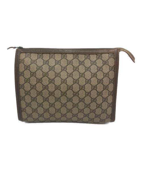 GUCCI（グッチ）GUCCI (グッチ) OLD GUCCI (グッチ) GG クラッチバッグ ベージュの古着・服飾アイテム
