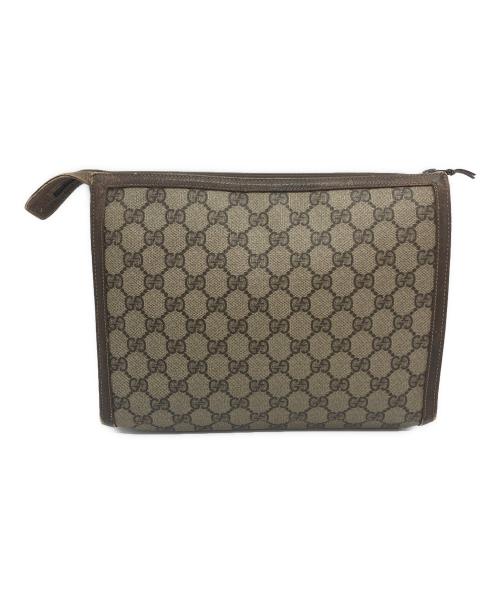 GUCCI（グッチ）GUCCI (グッチ) OLD GUCCI (グッチ) GG クラッチバッグ ベージュの古着・服飾アイテム