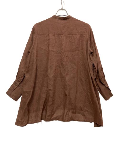LOISIR（ロワズィール）LOISIR (ロワズィール) ラミーチュニック ブラウン サイズ:freeの古着・服飾アイテム