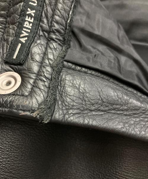 AVIREX（アヴィレックス）AVIREX (アヴィレックス) カウレザーパンツ ブラック サイズ:34の古着・服飾アイテム