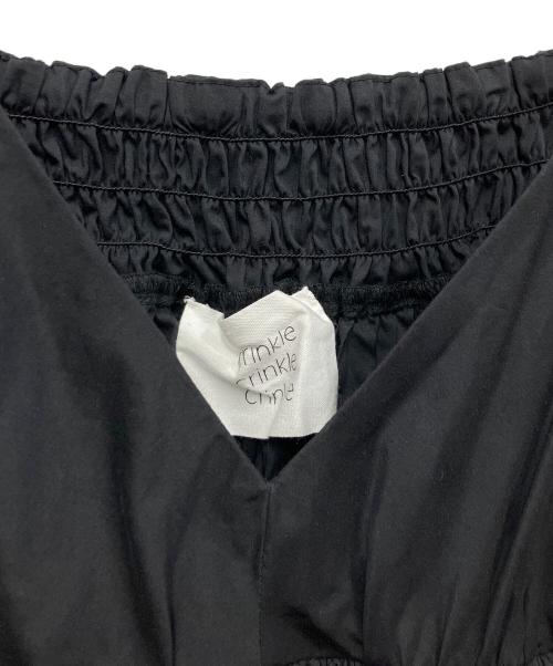 crinkle crinkle crinkle（クリンクル クリンクル クリンクル）crinkle crinkle crinkle JOURNAL STANDARD relume (ジャーナルスタンダード レリューム) silk cotton hand pleats camisole ネイビー サイズ:FREEの古着・服飾アイテム