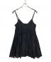 crinkle crinkle crinkle（クリンクル クリンクル クリンクル）の古着「silk cotton hand pleats camisole」｜ネイビー