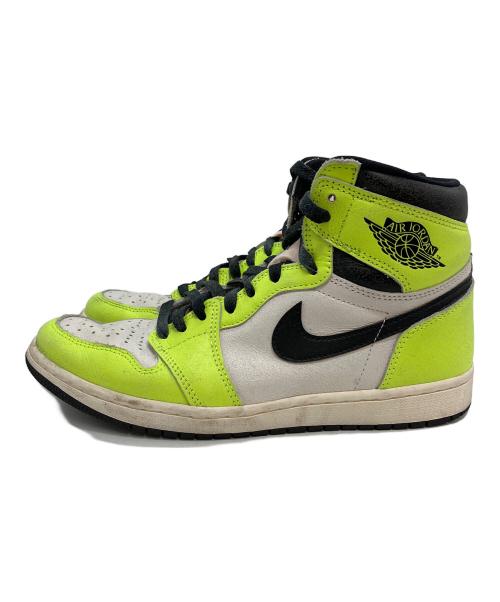 NIKE（ナイキ）NIKE (ナイキ) ハイカットスニーカー ブラック×イエロー サイズ:27の古着・服飾アイテム