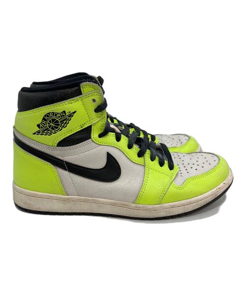 NIKE（ナイキ）NIKE (ナイキ) ハイカットスニーカー ブラック×イエロー サイズ:27の古着・服飾アイテム