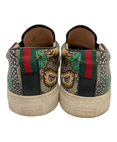 GUCCI（グッチ）GUCCI (グッチ) GGスプリーム ベンガルタイガー スリッポン マルチカラー サイズ:7の古着・服飾アイテム